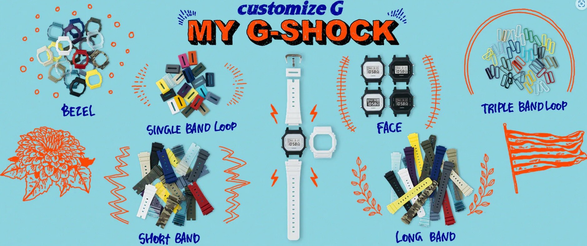 みどくじ　さまぁ〜ゆかたのシグA賞テーブルクロック 2025年新作】G-SHOCK “イルカ・クジラ” Love The Sea And The