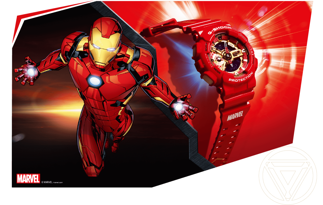 中国でアベンジャーズのコラボG-SHOCKが登場!ベースはGA-110と 中国でアベンジャーズのコラボG-SHOCKが登場!ベースはGA-110と
