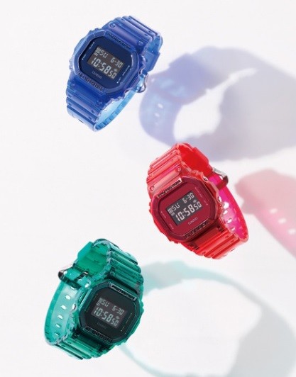 鮮やかな カラースケルトンシリーズ 登場 ベーシックdw 5600で登場 Great G Shock World