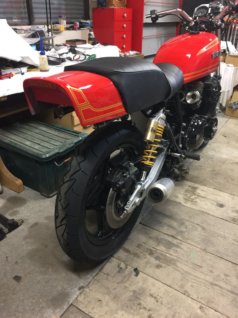 GS750 4号車 懸案のシート : GS750レストア生活