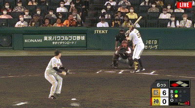 Gif 昨日の巨人 若林の守備 プロ野球１２球団まとめサイト