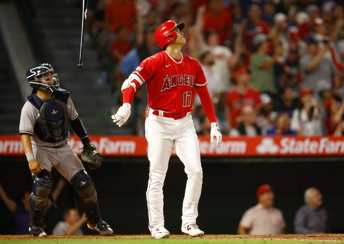 今日の大谷→死球、二塁打、敬遠、敬遠