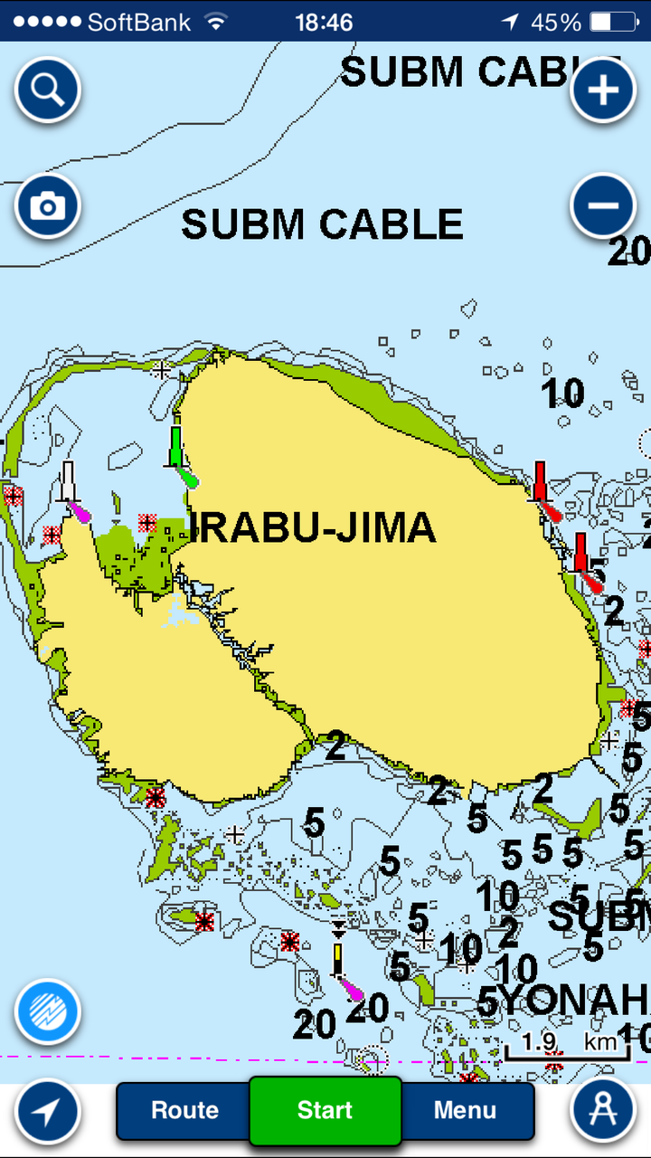 Iphoneで海図 In 宮古島 つるつる宮古島