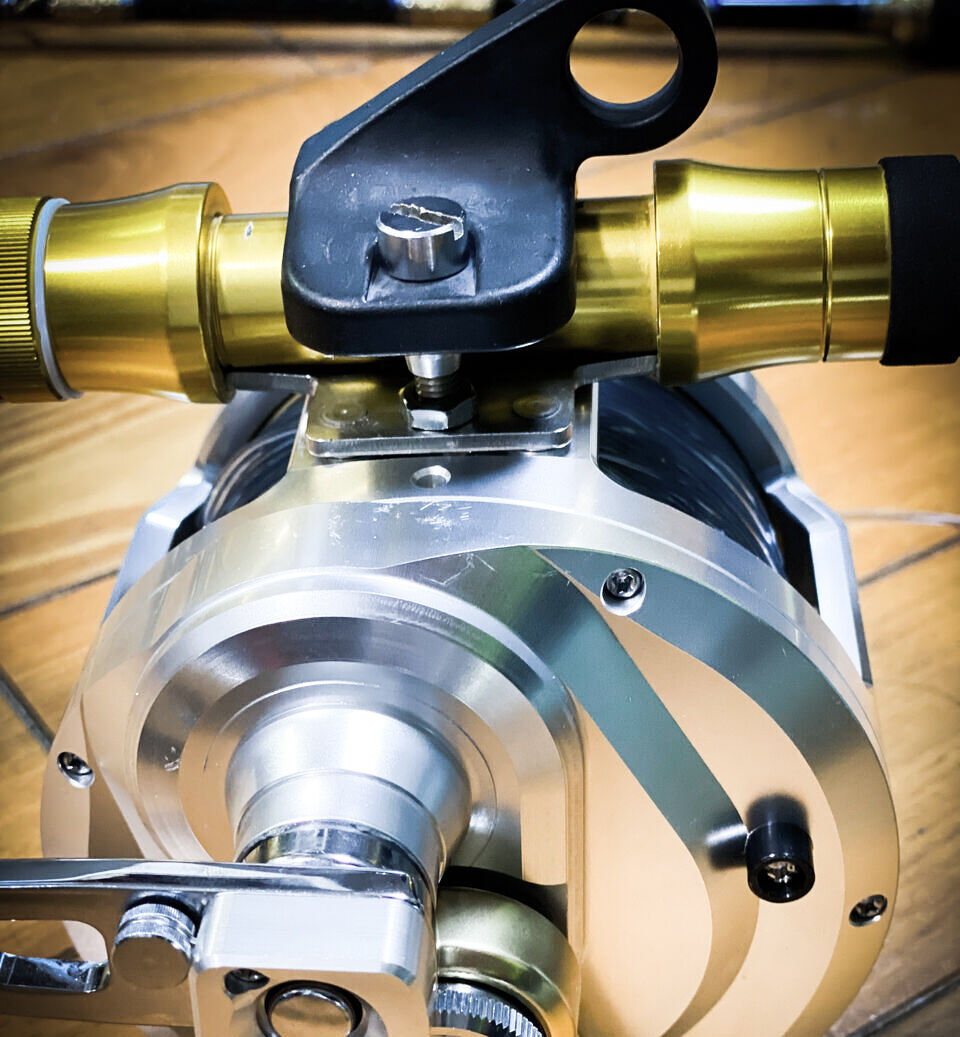 大物釣りでのリールシート保護：ロッドクランプ : つるつる宮古島