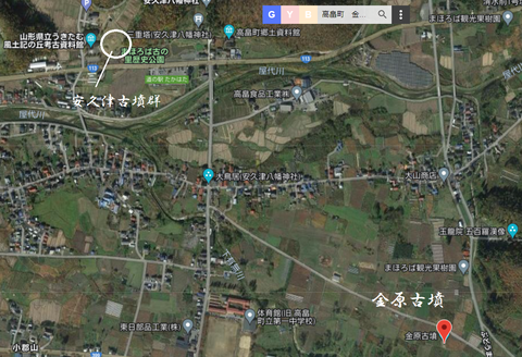 PNG　金原古墳　高畠町　場所　２２年４月２７日