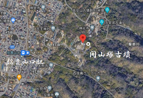 PNG　開山塚古墳所在マップ