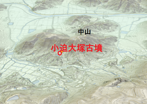 PNG 小迫大塚古墳所在地マップ