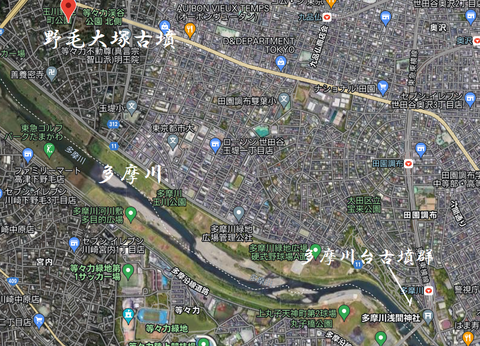 PNG　野毛大塚古墳　所在地２　22年7月24日