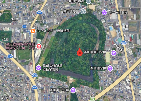 PNG 応仁陵　誉田御廟山上下反転