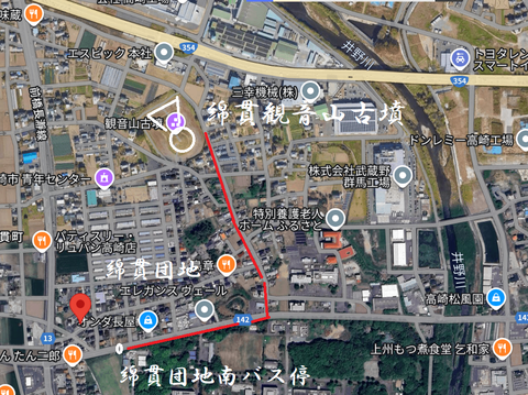 PNG　綿貫観音山古墳（高崎市）　所在地マップ
