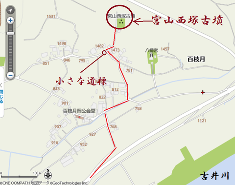 PNG宮山西塚古墳所在地マップ