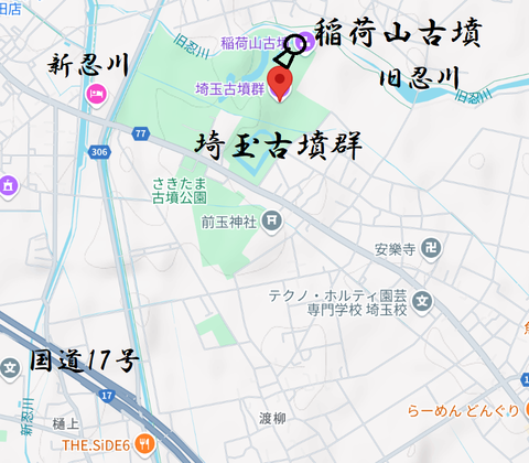 PNG 埼玉古墳群所在地マップ