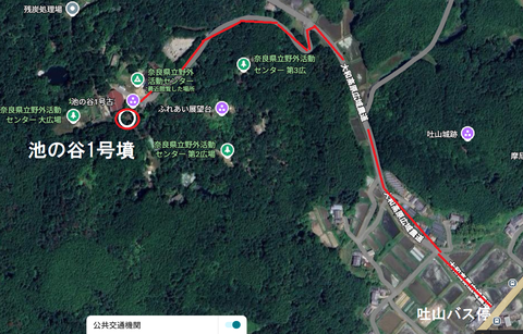 PNG 池の谷1号墳所在地マップ