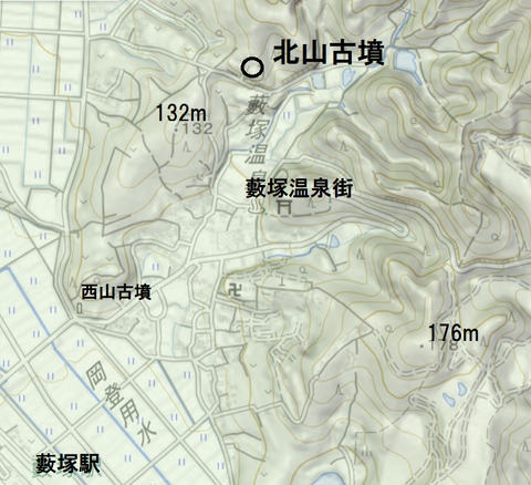 PNG 北山古墳所在地マップ