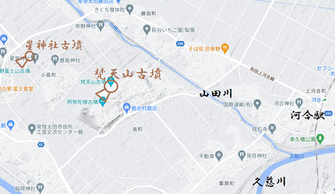 PNG 梵天山古墳（常陸太田）（修正版）所在マップ23年2月26日