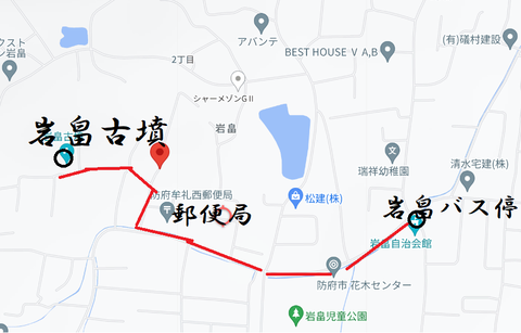 PNG 岩畠古墳所在地マップ