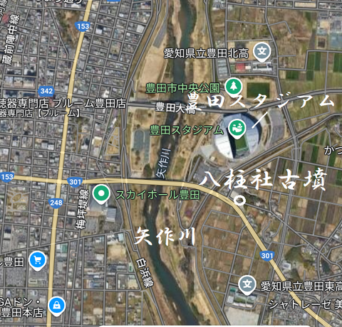 PNG 八柱社古墳所在地マップ