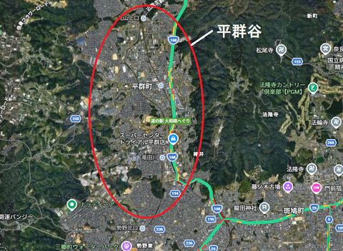 PNG 平群谷所在地マップ