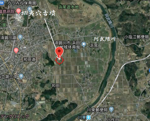 PNG　蝦夷穴　須賀川市　場所