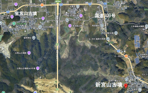 PNG 新宮山古墳　所在地マップ