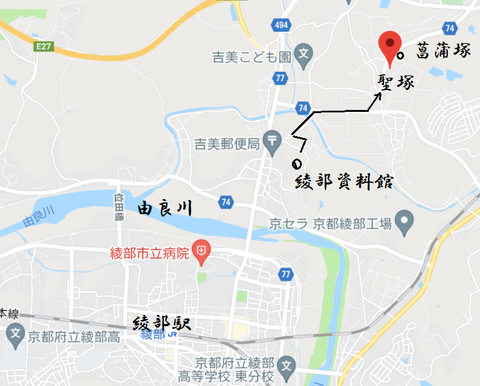 PNG 聖塚古墳と由良川 21年6月24日作成