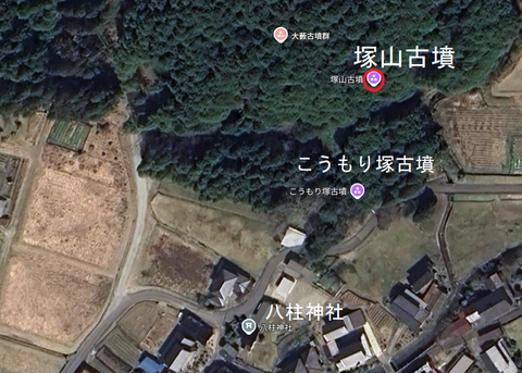 PNG 塚山古墳（養父市）所在地マップ