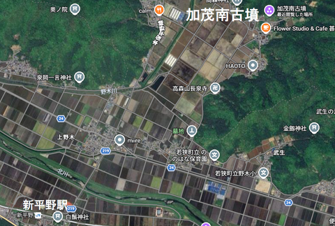 PNG 加茂南古墳所在地マップ