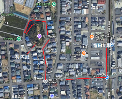 PNG烏土塚古墳所在地マップ再訪版