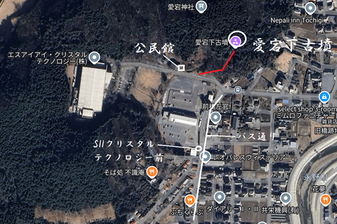 PNG 愛宕下古墳(栃木市)所在地マップ