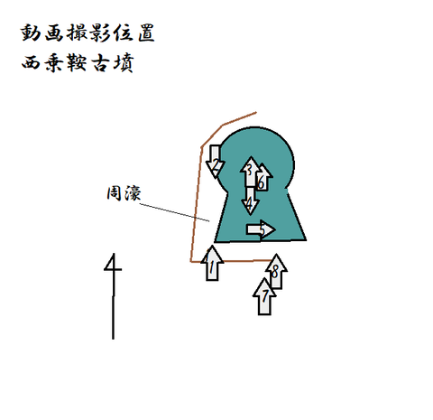 PNG 動画撮影位置 西乗鞍古墳21年3月28日