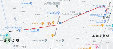 PNG 青塚古墳（犬山市）所在地マップ