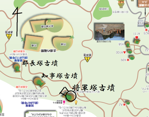 将軍塚古墳（岩橋）所在地マップ詳細版　24年7月30日