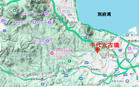 PNG 千代丸古墳所在地マップ
