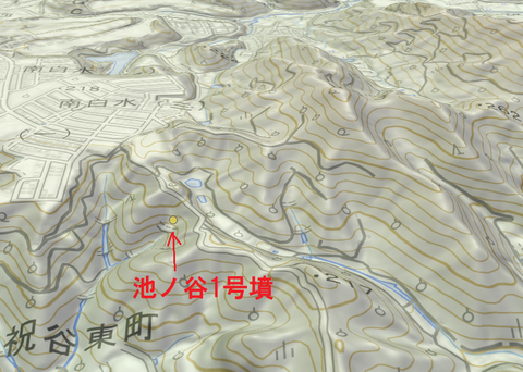 PNG　池ノ谷1号墳　所在地マップ（狭）GIS