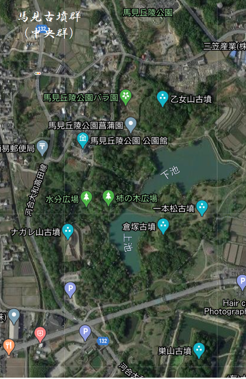 PNG 馬見古墳群(中央群)図