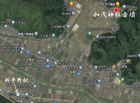 PNG 加茂神社南古墳 所在地