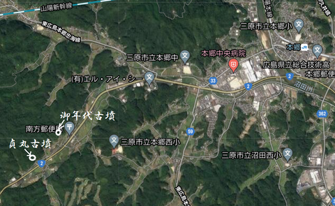 PNG貞丸古墳 所在地 21年6月9日