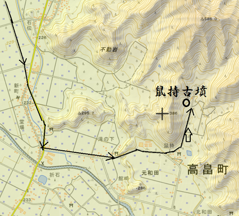 PNG鼠持古墳（高畠町）マップ　22年5月29日