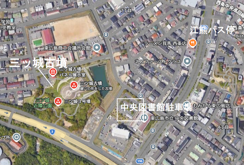 PNG 三ッ城古墳所在地マップ