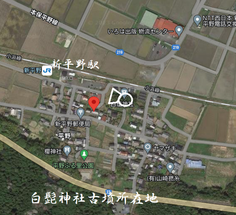PNG 白髭神社古墳 所在地