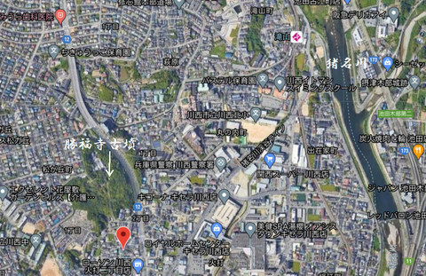 PNG 勝福寺古墳(川西市)(兵庫県)所在地