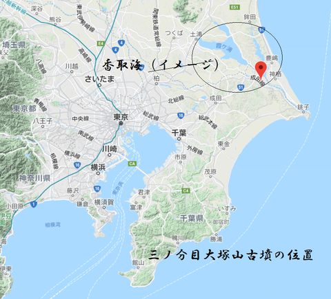 三ノ分目大塚山古墳の位置 (日本全体)
