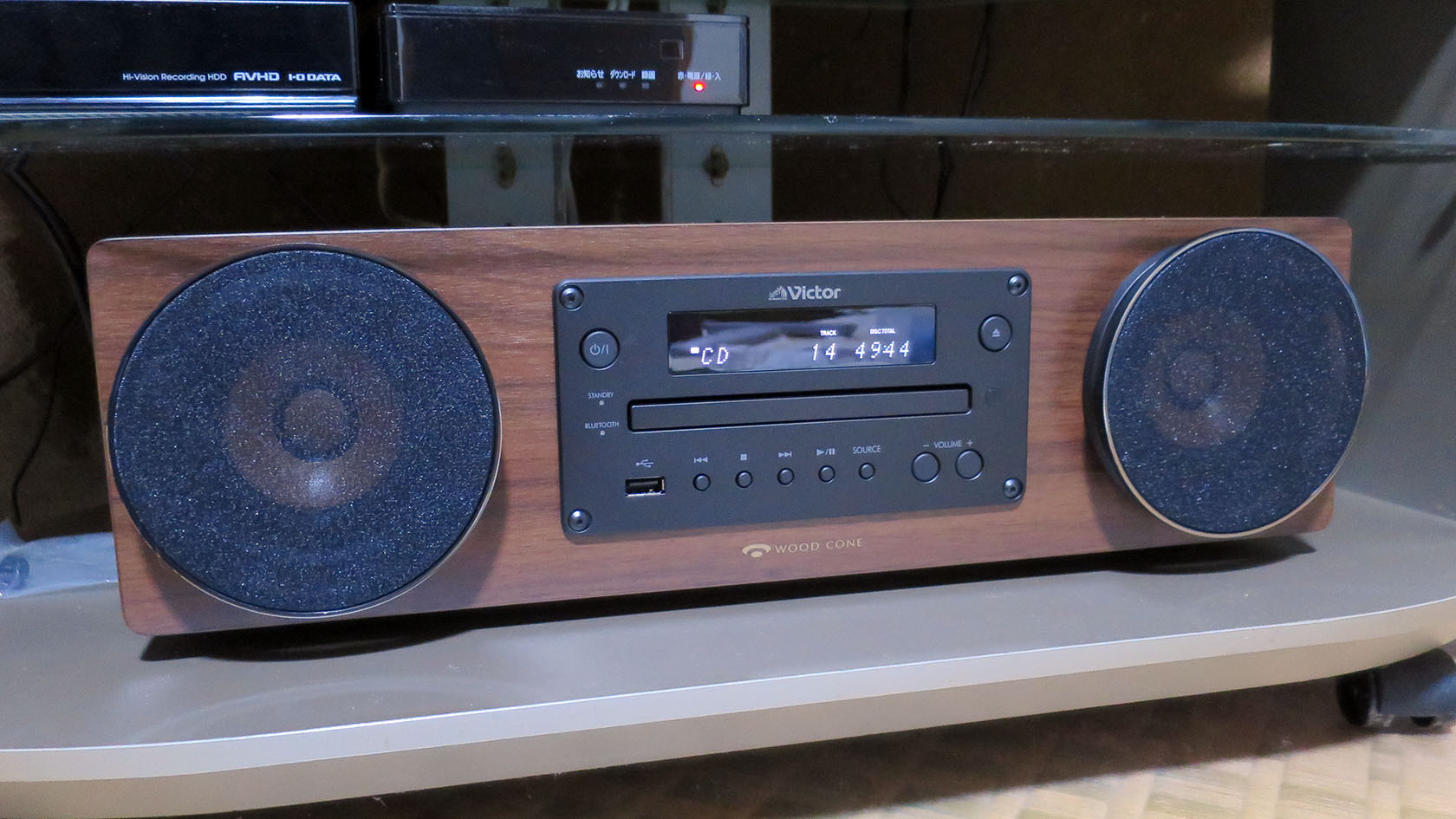 Victor EX-D6 ミニコンポ Bluetooth ビクター“ウッドコーン”初の一体型