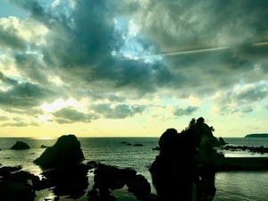 深浦(リゾートしらかみ車窓)