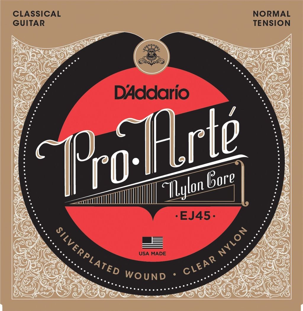 D'Addario EJ45 Pro-Arte Nylon Core Normal Tension(280-43) ダダリオ クラシックギター弦 EJ-45
