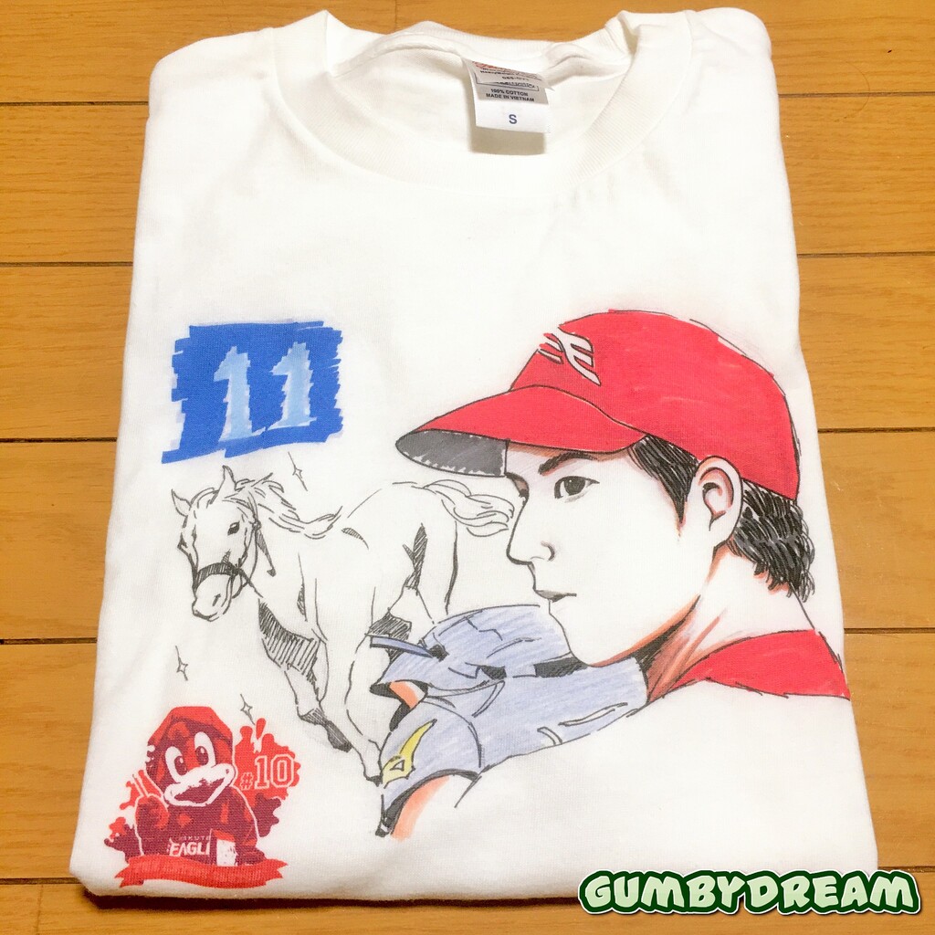 Rakuten Eagles クラッチ画伯イラストｔシャツ 11 岸 21 Life Is Good Blog