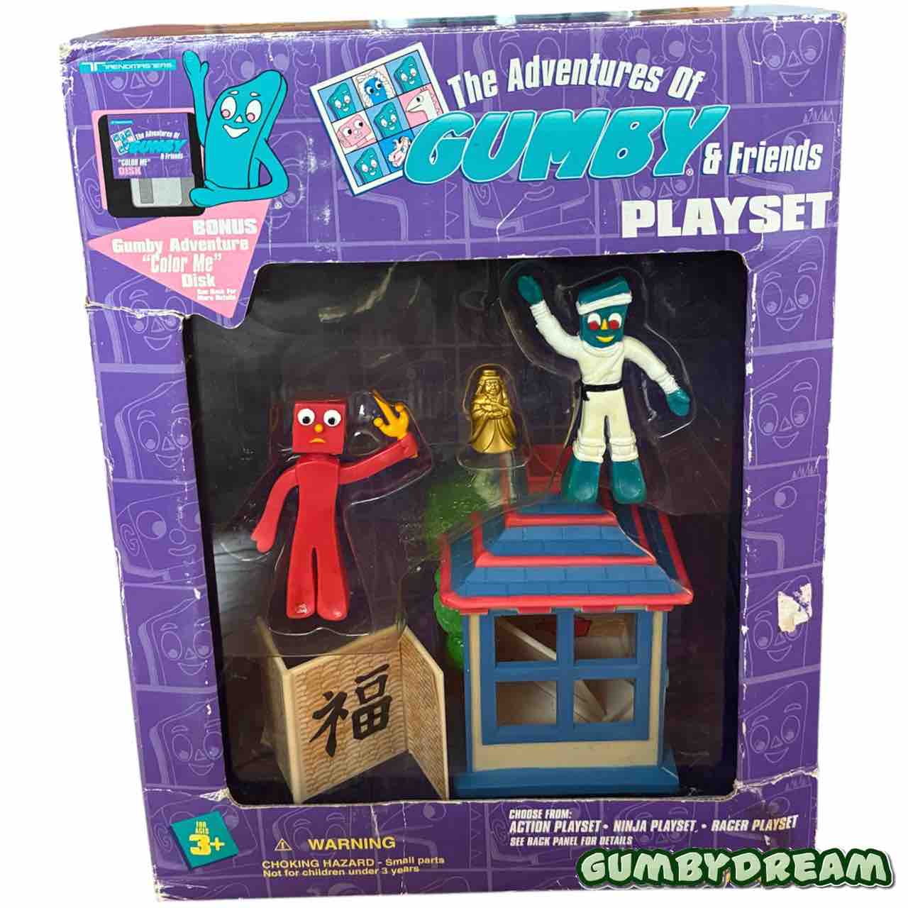 1995 Trendmasters The Adventure of Gumby & Friends Ninja Playset