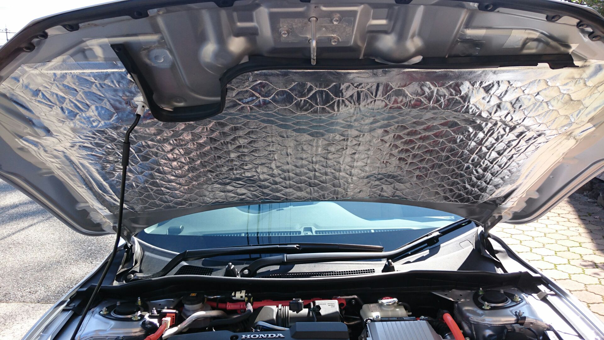 ボンネットからの遮音 当面お休み中