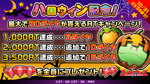 ハロウィンRTキャンペーン