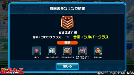 アリーナ_ランキング結果